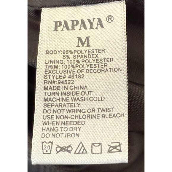 Papaya Los Angeles California Bomber Jacket Women’s M Satin Varsity Embroidered - Picture 7 of 10